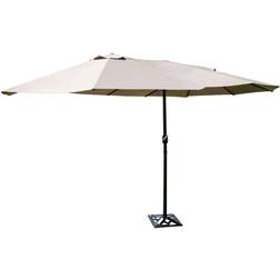 Costway Double-Sided Market Twin Patio Umbrella 457cm