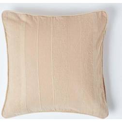Homescapes Ribbed Cushion Cover Beige (45x45cm)
