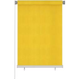 vidaXL Outdoor Roller Blind Yellow HDPE 100x140cm