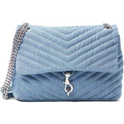 Rebecca Minkoff Edie Flap Denim Shoulder Bag DENIM