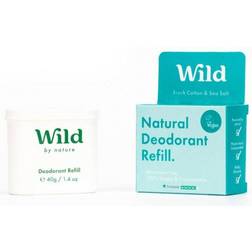 Wild Natural Fresh Cotton & Sea Salt Deo Stick Refill 40g