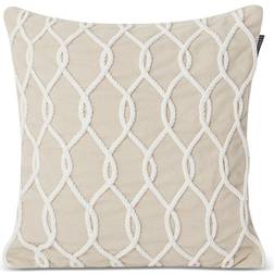 Lexington Rope Deco Cushion Cover Beige, White (50x50cm)