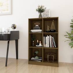 vidaXL Cabinet Honey Book Shelf