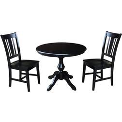 International Concepts 36" Round Extension Dining Set