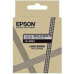 Epson LK-4WBJ Black on Matte Tape Cartridge 12mm