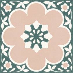 FloorPops Pink Daphne Peel & Stick Floor Tiles