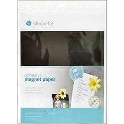 Silhouette Adhesive Magnet Paper 4/Pkg-8.5"X11"