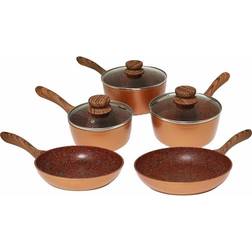 JML Copper Stone Cookware Set with lid 5 Parts