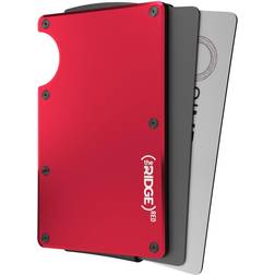 The Ridge Aluminum PRODUCTRED RFID-Blocking Wallet w/ Cash Strap & Money Clip