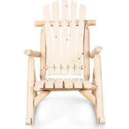 Gymax Solid Wood Rocking Chair