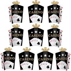 Las Vegas Table Decorations Casino Party Fold and Flare Centerpieces 10 Count