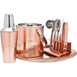 Godinger Copper Hammered Tool Bar Set