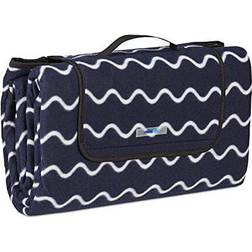 Relaxdays xxl picnic Blankets White, Blue (200x)