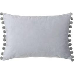 Paoletti Fiesta Pom Pom Cushion Complete Decoration Pillows Silver, Multicolour