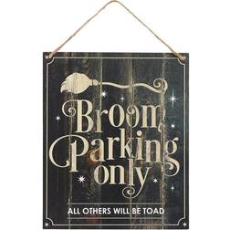 Broom Parking Only MDF Sign Wall Decor