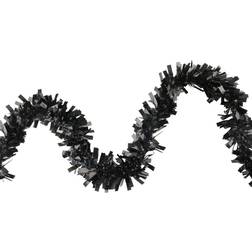 Northlight Unlit Black Halloween Tinsel Garland