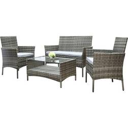 RayGar Rattan Garden Outdoor Lounge Set