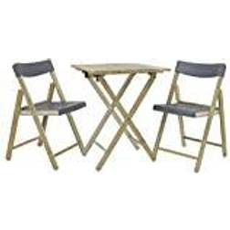 Tramontina Teak Wood 3 Pcs. Folding Bistro Set