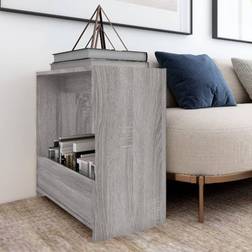 vidaXL grey sonoma Side Magazine Small Table