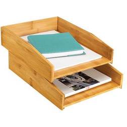 CEP Silva Bamboo Letter Tray Woodgrain