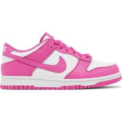 Nike Dunk Low GS - White/Active Fuchsia