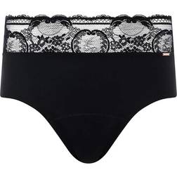Chantelle Lace High Waist Period Panty - Black