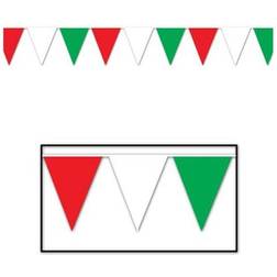 Beistle 50702-RWG Outdoor Pennant Banner- Pack of 12