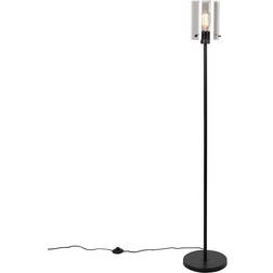 QAZQA black with smoke glass Floor Lamp