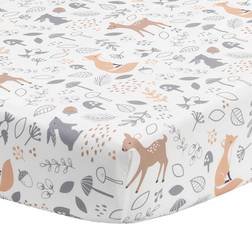 Bedtime Originals Deer Park Fitted crib Sheet, Multicolor