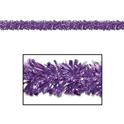 Beistle 6-ply Fr Metallic Festooning Garland 4" X 15' Purple 12 Pack