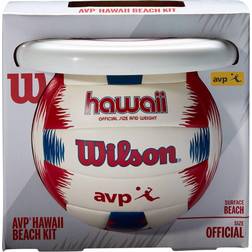 Wilson AVP HAWAII SUMMER KIT Volleyball and Frisbee, Summer Set, Mixed Leather, Ideal for the Beach, Multicolour, WTH80219KIT