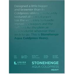 Stonehenge Aqua Block Coldpress Pad 9"X12" 10 Sheets/Pkg-White 300Lb