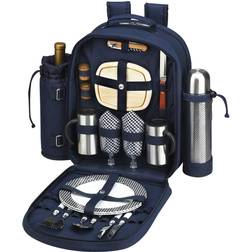Picnic at Ascot Bold Backpack for 2 Navy navy blue
