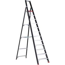 Altrex Safety step ladder, single sided access, 12 steps incl. platform