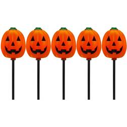 Northlight Seasonal Jack-O-Lantern Halloween Pathway Markers Orange