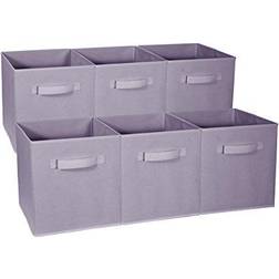 Sorbus Set of 6 Foldable Storage Cube Basket Bin