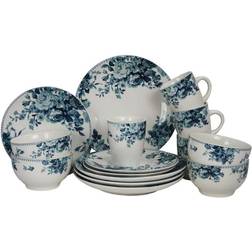 Elama 16-Piece Traditional Dinner Set 16