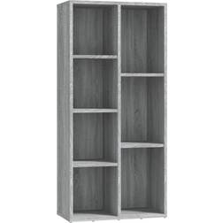 vidaXL grey sonoma Cabinet Book Shelf