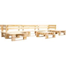 vidaXL 6 Piece Garden Pallet Outdoor Lounge Set