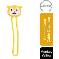 Aquarius Silicon Cartoon Cord Cable Organiser Yellow