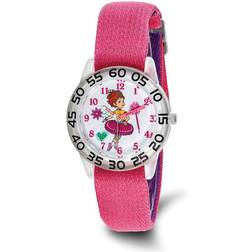 Disney Princess Girls Fancy Nancy Pink Nylon Band Time Teacher instock W9486