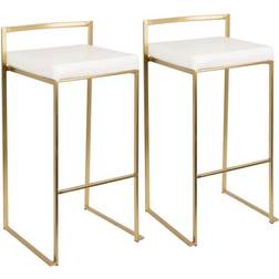 Lumisource Fuji Low Gold Bar Stool