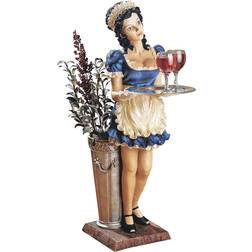 Toscano Genevieve the Buxom French Maid Pedestal Decorative Item