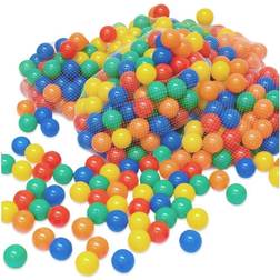 LittleTom 900 bunte Bälle für Bällebad 6cm Babybälle Plastikbälle Baby Spielbälle