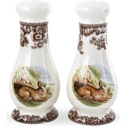 Spode Woodland Salt & Pepper Shakers Set Spice Mill