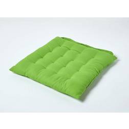 Homescapes Plain Seat Pad Chair Cushions Green (40x40cm)