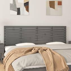 vidaXL grey, 206 Solid Pine Headboard