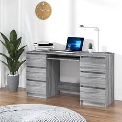 vidaXL grey sonoma Writing Desk