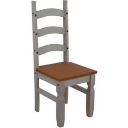 Mercers Furniture Corona Distressed Grey Wax Kitchen Chair 107cm 2pcs