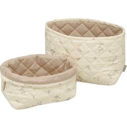 Cam Cam Copenhagen Quilted Storage Basket 2-pack Ashley, Latte